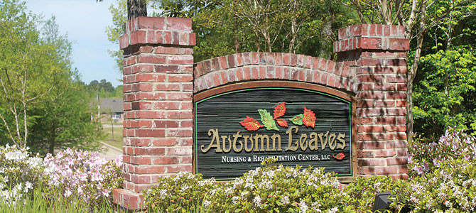 Autumn Leaves Sign Picture