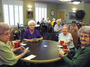 Friends Playing Cards Picture