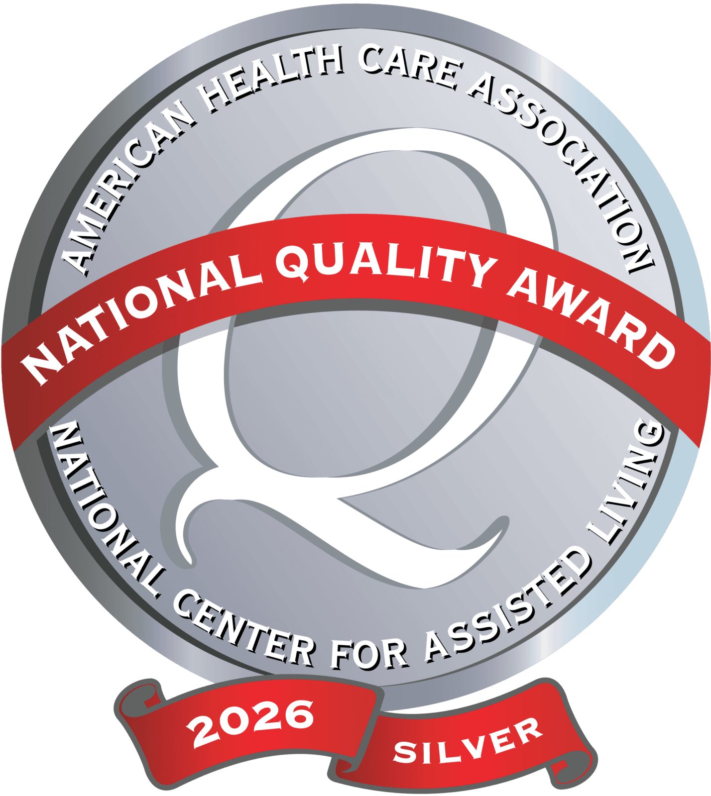 2026 AHCA National Quality Silver Award emblem